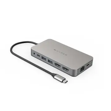 Cáp Hub USB-C to HDMI Dual 4K 10 in 1 Hyperdrive 