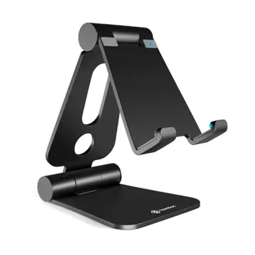 Giá đỡ tản nhiệt Tomtoc Alumium Ipad/Iphone/Smart phone Đen