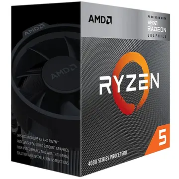 Bộ vi xử lý AMD Ryzen 5 4600G (AMD AM4/6 Core-12 Thread/3.7 GHz-4.2 GHz/8 MB/65 W)