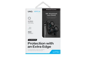 Miếng dán kính cường lực camera iPhone 15 Pro Max UniQ