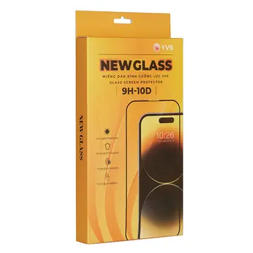 Miếng dán màn hình kính cường lực chống nhìn trộm iPhone 15 Plus 10D YVS