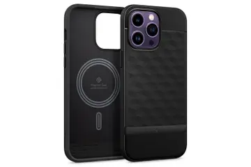 Ốp lưng magsafe iPhone 15 Pro Max Spigen nhựa TPU chống sốc quân đội, chống ố vàng, siêu mỏng