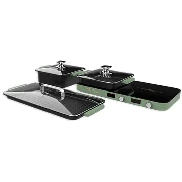 Bếp điện từ đôi cảm ứng 2800W Hawonkoo MCEH-200-II-CF (Kèm bộ nồi, chảo)