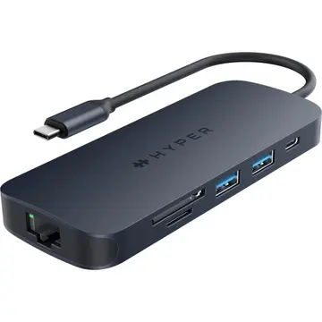 Cáp Hub USB-C 8 in 1 Hyperdrive Next HD4004 KG
