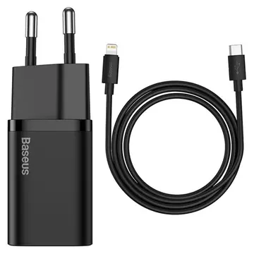 Bộ sạc nhanh Baseus Super Si 20W 1 cổng kèm cáp Type C to Lightning 1m