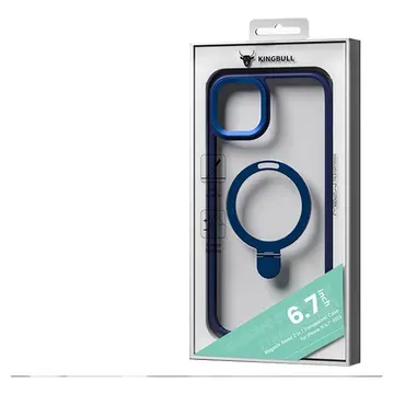 Ốp lưng magsafe iPhone 15 Plus Mipow nhựa cứng chống sốc và ố vàng, đế dựng