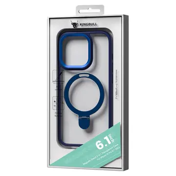 Ốp lưng magsafe iPhone 15 Pro Mipow nhựa chống sốc, chống ố vàng, có đế dựng