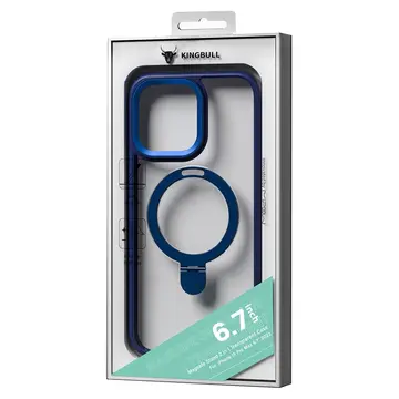 Ốp lưng magsafe iPhone 15 Pro Max Mipow nhựa chống sốc, chống ố vàng, có đế dựng