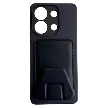 Ốp lưng Xiaomi Redmi Note 13 Meetu đa năng giả da có đế dựng có khe thẻ