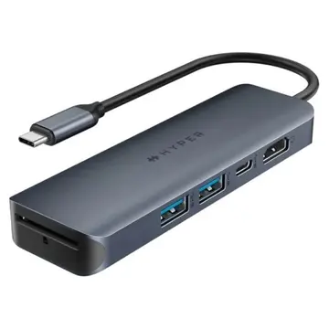 Cáp Hub USB-C 6 in 1 Hyperdrive Next HD4002