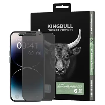 Miếng dán kính cường lực chống vân tay iPhone 15 Pro Mipow