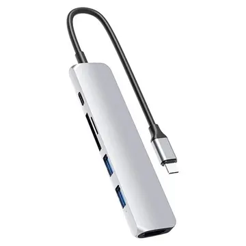 Cáp chuyển đổi Type C 6 in 1 Hyperdrive HD22E
