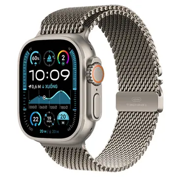 Apple Watch Ultra 2 2024 GPS + Cellular 49mm Viền Titan Tự Nhiên Dây Milanese S