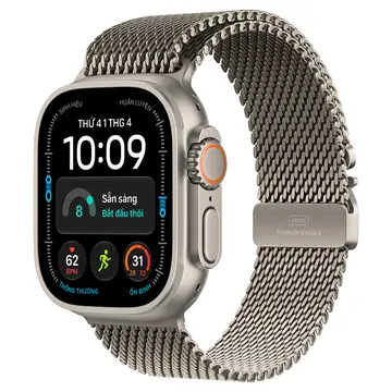 Apple Watch Ultra 4 5G 49mm Viền titan Dây Quấn Milan Titan