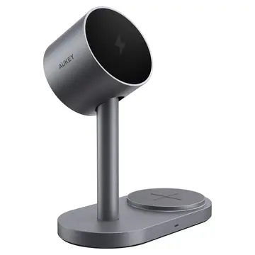 Đế sạc không dây từ tính thông minh Aukey LC-MC213 Qi2.2 2 in 1