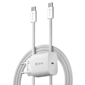 Bộ sạc nhanh 1 cổng 30W kèm cáp Type-C to Type-C 1M Smart Serie Devia