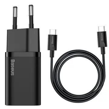Bộ sạc nhanh Baseus Super Si 25W 1 cổng kèm cáp Type-C to Type-C 1M