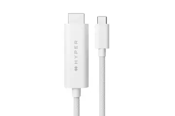 Cáp Hub Hyperdrive USB-C to HDMI 4K60HZ (8FT/2,5M) – HD6007WHGL
