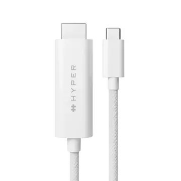 Cáp Hub Hyperdrive USB-C to HDMI 4K60HZ (8FT/2,5M) – HD6007WHGL
