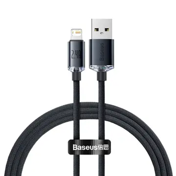 Cáp USB-A to Lightning 1.2m Crystal Shine Baseus