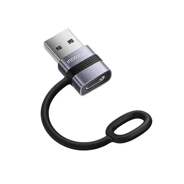 Cổng chuyển OTG USB A - Type C FlexiLink female silicone tape ST-520GY Innostyle