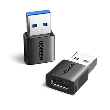Cổng chuyển OTG USB A - Type C US701 (45275) 2 đầu trong 1 gói Ugreen
