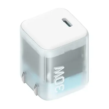 Củ sạc nhanh Cuktech 1 cổng 30W USB-C AC30S trong suốt