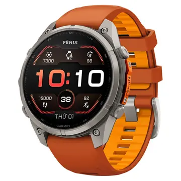 Garmin Fenix 9 Pro Titanium 47mm AMOLED Dây Silicone
