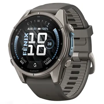 Garmin Fenix 9 Titanium 43mm AMOLED Dây Silicone