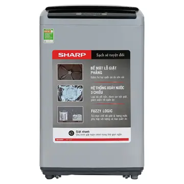 Máy giặt cửa trên Sharp 7.5 Kg ES-Y75HV-S