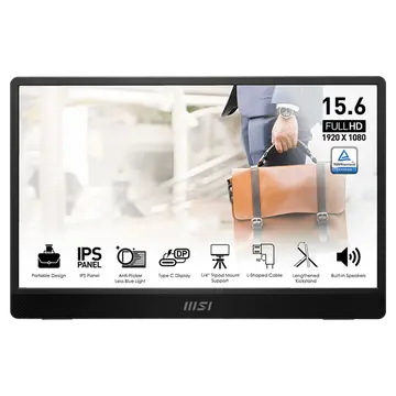 Màn hình di động MSI Pro MP161 E2/15.6 inch/FullHD (1920x1080)/IPS 60Hz