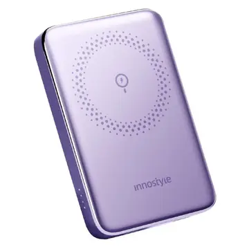 Pin sạc dự phòng Magsafe Innostyle PowerMag Slim QC 3.0/PD 20W 10000mAh Tím