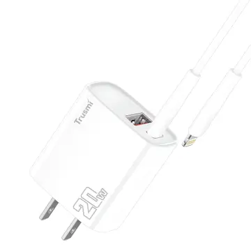 Bộ sạc nhanh 2 cổng 20W kèm cáp Type-C to Type-C 1M CH11-074 Trusmi