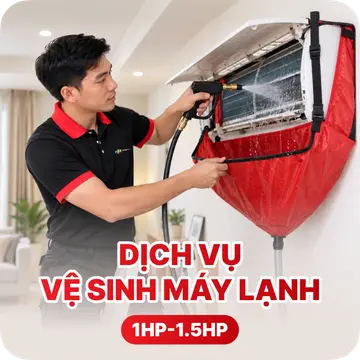 Dịch vụ vệ sinh máy lạnh 1HP-1.5HP
