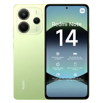 Điện thoại Xiaomi Redmi Note 14 6GB 128GB Xanh lá Demo