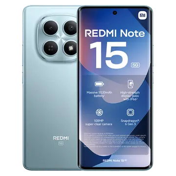 Điện thoại Xiaomi Redmi Note 15 5G 6GB 128GB Xanh băng Demo