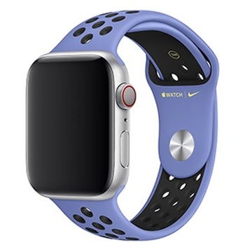 Dây đeo Apple Watch 44mm Royal Pulse/Black Nike Sport Band S/M & M/L