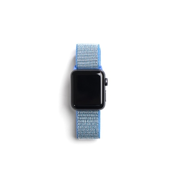 Dây đeo Apple Watch S3/S4/S5 - 40mm Vải Nylon Watchband i.Value Pastel Blue Xanh ngọc