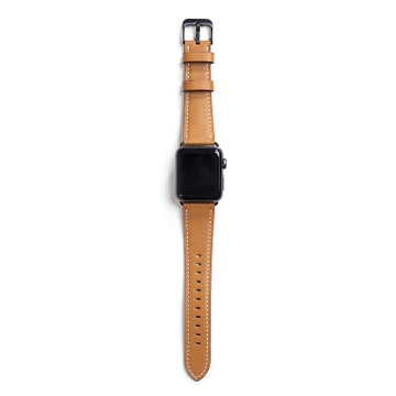 Dây đeo Apple Watch S3/S4/S5 - 40mm Da Genuine Leather Watchband i.Value Brown Nâu