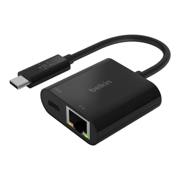 Cáp Hub USB-C to GIGABIT ETHERNET PD 60W Belkin Đen