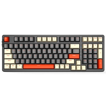 Bàn phím cơ không dây EDRA EK398L Beta xám trắng Red switch