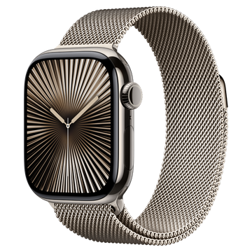 Apple Watch Series 10 GPS + Cellular 42mm Viền Titan Dây Milanese