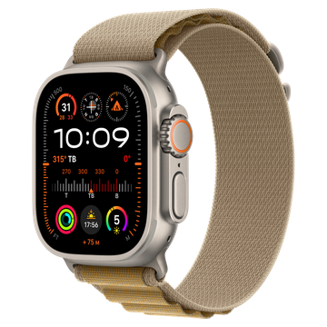 Apple Watch Ultra 2 GPS + Cellular 49mm viền Titanium Tự Nhiên Dây đeo Alpine - Medium