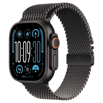 Apple Watch Ultra 2 GPS + Cellular 49mm viền Titanium Đen Dây Đeo Milan - Medium