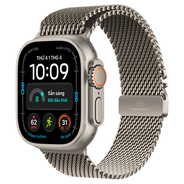 Apple Watch Ultra 4 5G 49mm Viền titan Dây Quấn Milan Titan