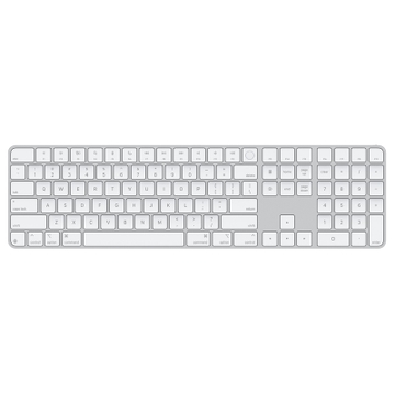 Bàn phím không dây Magic Keyboard with Touch ID and Numeric Keypad 2024 White MXK73ZA/A