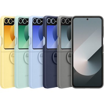 Ốp lưng Samsung Galaxy Flip 6 Silicon kèm vòng