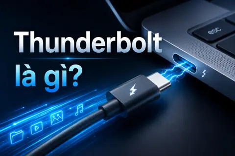 Cổng Thunderbolt là gì? Tìm hiểu tính năng và so sánh tốc độ Thunderbolt 5 với các thế hệ trước