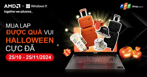 Mua laptop được quà - Vui Halloween cực đã tại FPT Shop 