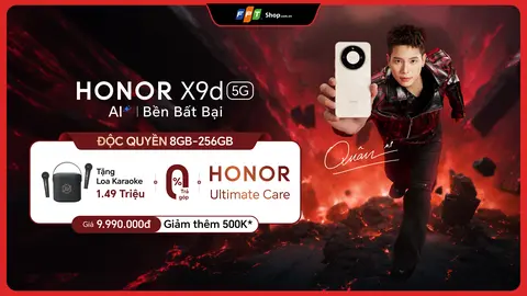 HONOR X9d 5G mở bán tại FPT Shop - Độc quyền 8GB - 256GB: Ưu đãi đến 4 triệu